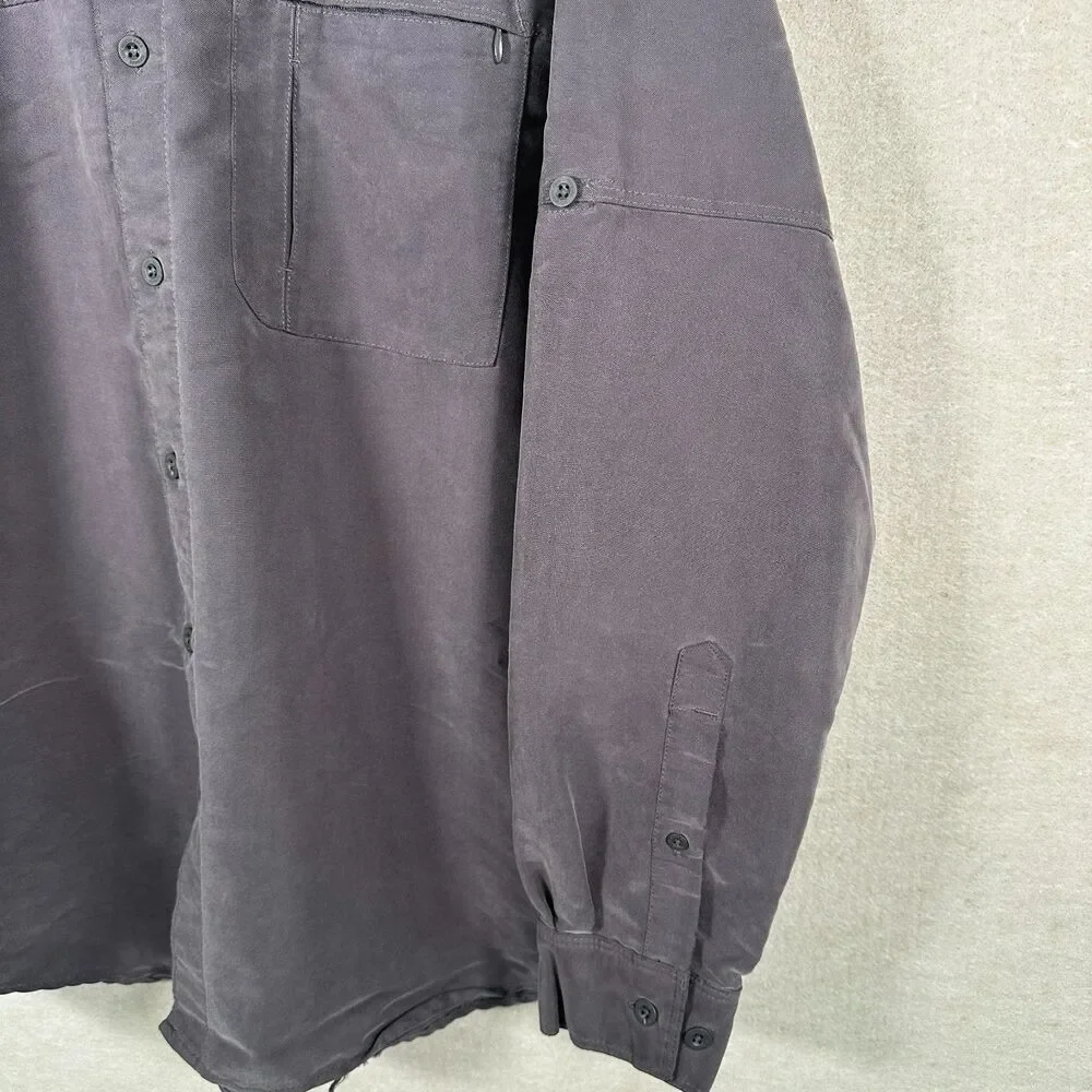 The North Face Button Up Shirt Mens Large Long Sleeve Outdoor Hiking Travel
